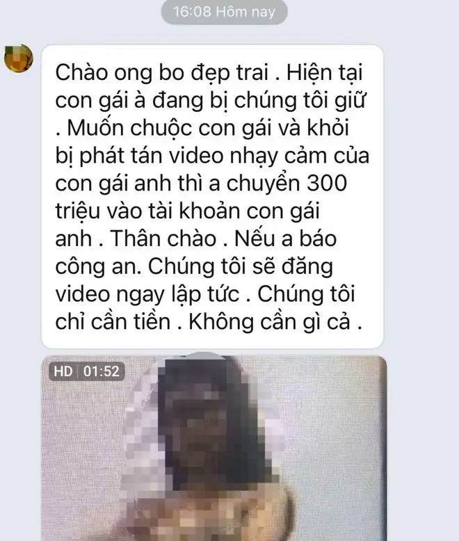 Vụ nữ sinh Hà Nội bị thao túng tâm lý, quay clip nhạy cảm để tống tiền gia đình
