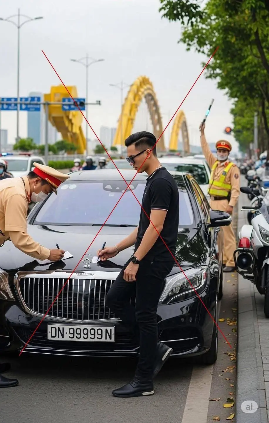 Đăng ảnh sai sự thật do AI tạo ra, nam thanh niên bị xử phạt
